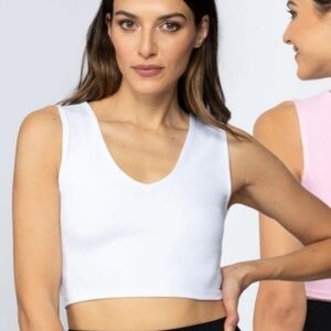 YOGALICIOUS NWT womens size L pure cloud Lola muscle tank